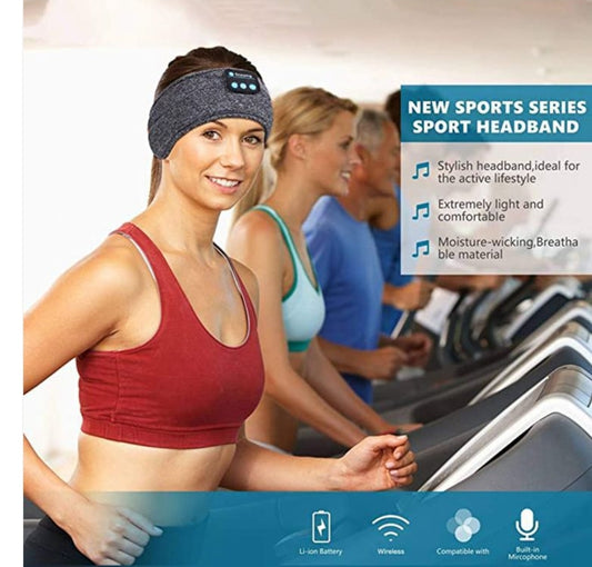 Sports Headband. Wireless Bluetooth Sleeping Headphones Headband. Headphones for running.