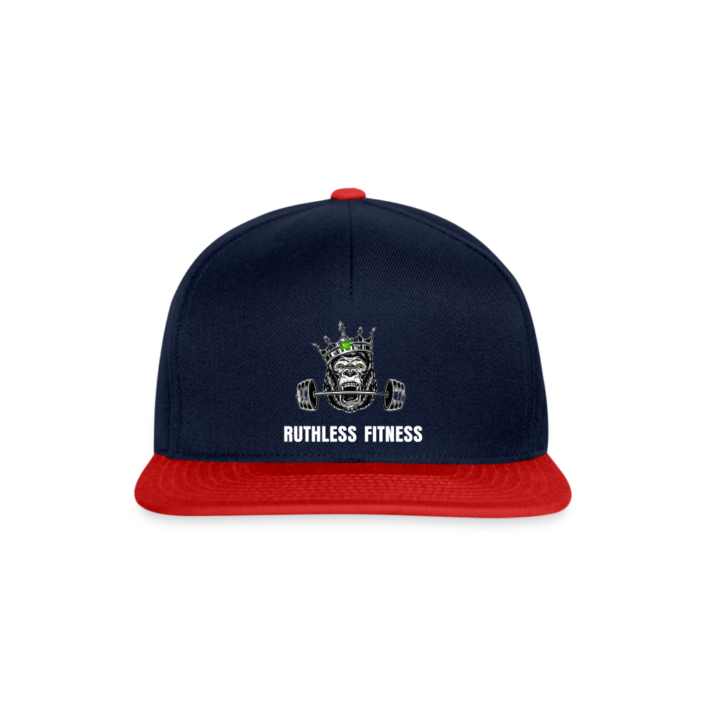 Snapback Cap - navy/red